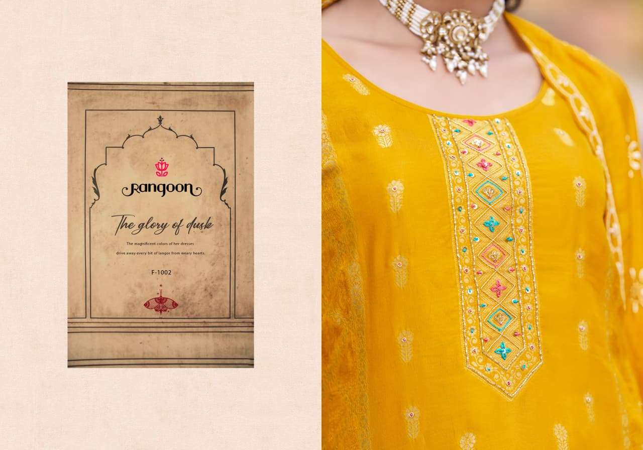 RANGOON DARPAN VOL 2 RUSSIAN JACQUARD KHATLI WORK SUIT CATALOGUE FESTIVAL CLOTHING GUJARAT